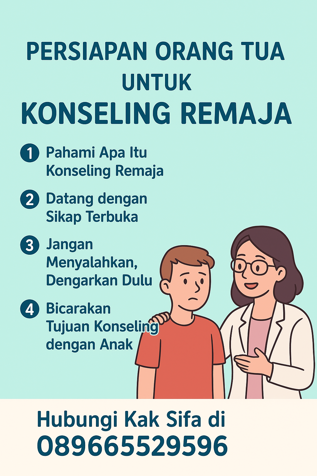 infografik Persiapan Orang Tua untuk Konseling Remaja infografik Persiapan Orang Tua untuk Konseling Remaja