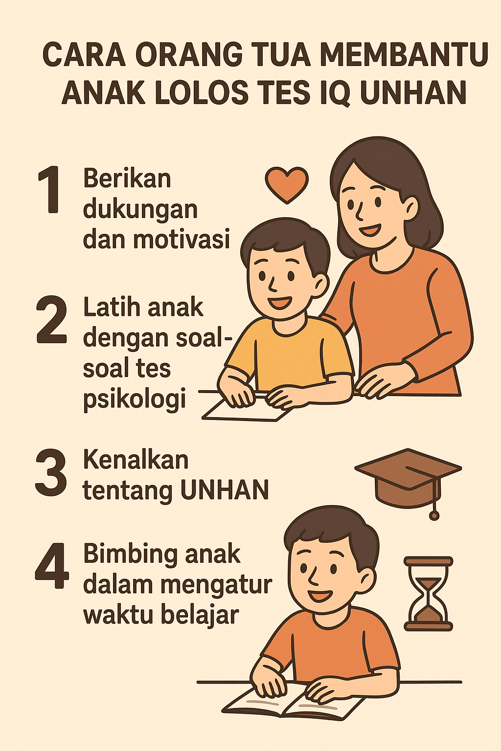infografik Cara Orang Tua Membantu Anak Lolos Tes IQ UNHAN infografik Cara Orang Tua Membantu Anak Lolos Tes IQ UNHAN